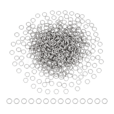 500Pcs Non-Tarnish 304 Stainless Steel Split Rings STAS-UN0065-26P-02-1
