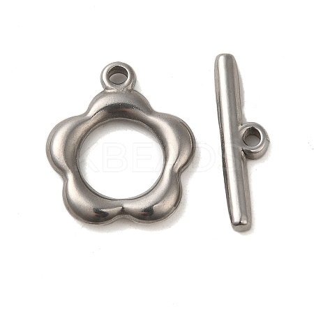 Non-Tarnish 304 Stainless Steel Toggle Clasps STAS-Q324-16P-1