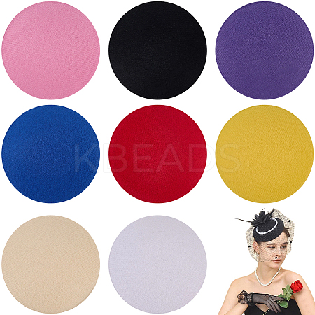 8Pcs 8 Colors EVA Fascinator Hat Base for Millinery AJEW-GF0010-93-1