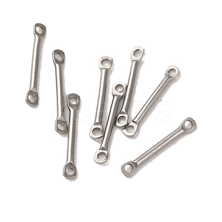 Non-Tarnish 304 Stainless Steel Connector Charms STAS-Q323-06B-P-1