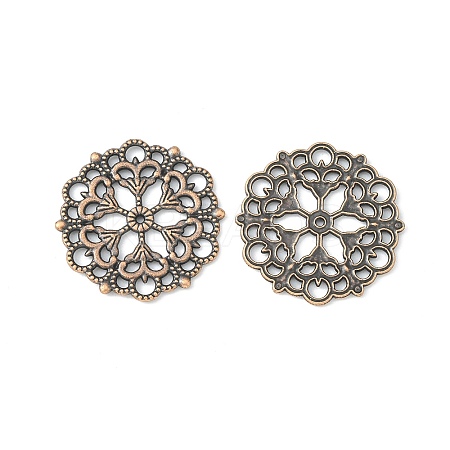Tibetan Style Filigree Joiners Links LS-TIBE-A11623-R-FF-1
