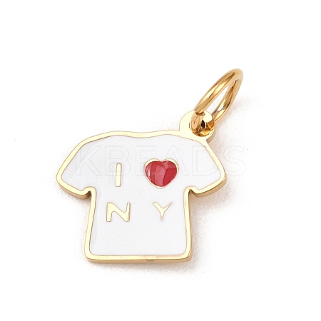 304 Stainless Steel Enamel Pendants LS-STAS-I365-05G-02-1