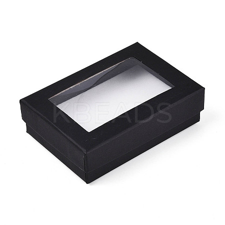 Rectangle Valentines Day Presents Packages Cardboard Jewelry Set Boxes CBOX-S001-90x65mm-02-1