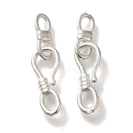 Brass S-Hook Clasps KK-H502-09S-1