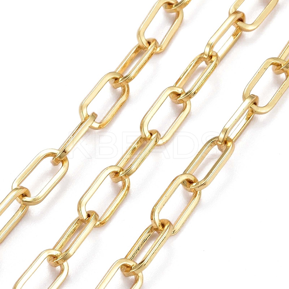 Wholesale Brass Paperclip Chains - KBeads.com
