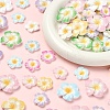 60Pcs 2 Styles Plumeria Flower Opaque Resin Cabochons CRES-YW0002-60-2
