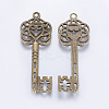 Tibetan Style Alloy Big Skeleton Key Pendants LS-MLF9750Y-NF-2