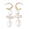Zinc Alloy Dangle Stud Earrings EJEW-L314-01A-4