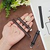 2 Sets 2 Colors Leather Textured Watch Bands AJEW-FG0003-83-3
