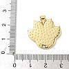 Brass Pave Natural Shell Pendants KK-L239-068G-3
