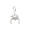 925 Sterling Silver Micro Pave Cubic Zirconia Charms STER-D309-01A-S-1