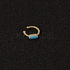 Golden Brass & Imitation Gemstone Clip on Cartilage Earrings for Women WG5F87B-04-1