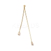 Brass Micro Pave Clear Cubic Zirconia Big Pendants KK-G510-07G-1