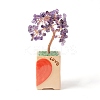 Heart Money Tree Natural Amethyst Bonsai Display Decorations DJEW-G027-16RG-01-3