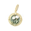 Brass Enamel Pendants KK-F886-01G-02-1