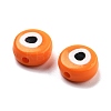 Opaque Printed Acrylic Beads OACR-G038-04F-3