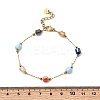 Glass Beaded Chain Bracelets BJEW-K237-23G-5