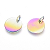 Ion Plating(IP) 304 Stainless Steel Charms STAS-I124-01D-M-2