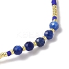 Gemstone Braided Bead Bracelets BJEW-C061-07-2