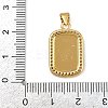 Brass Micro Pave Cubic Zirconia Pendants KK-D424-21D-G-3