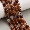 Natural Red Hematoid Quartz Beads Strands G-G475-A01-8mm-1