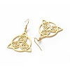 304 Stainless Steel Sailor's Knot Dangle Earrings for Women LS-EJEW-P222-06G-2