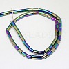 Electroplate Non-magnetic Synthetic Hematite Beads Strands G-J162-B-08-2