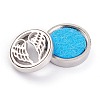 304 Stainless Steel Magnetic Diffuser Locket Aromatherapy Essential Oil Buckle AJEW-M027-07P-5