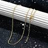 Rack Plating Brass Satellite Chain Necklaces for Women LS-NJEW-H049-01G-1