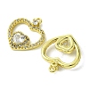 Eco-Friendly Brass Micro Pave Cubic Zirconia Pendants KK-A204-14G-2