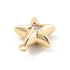 Brass Micro Pave Cubic Zirconia Pendants KK-D283-14G-2