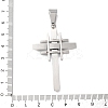 304 Stainless Steel Big Pendants STAS-G377-01P-3
