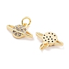 Brass with Cubic Zirconia Pendants KK-P271-31G-2