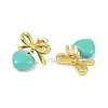 Bowknot 304 Stainless Steel Studs Earrings EJEW-Z047-04G-01-2