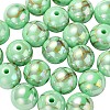 UV Plating Rainbow Iridescent Acrylic Beads PACR-E001-02A-1