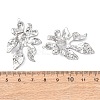 Textured 304 Stainless Steel Pendants STAS-Z177-01P-3