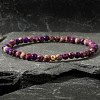 Dyed Natural Imperial Jasper Round Beaded Stretch Bohemian Bracelets OI9972-8-1