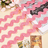 9 Yards Polyester Wavy Fringe Trim Ribbon OCOR-XCP0002-90A-3