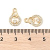 Brass Micro Pave Cubic Zirconia Pendants KK-R219-22G-3