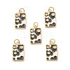 Eco-Friendly Brass Micro Pave Clear Cubic Zirconia Pendants KK-I698-08B-1