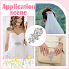 6Pcs Glass and Alloy DIY Clothing Accessories DIY-FG0008-13A-5