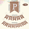 1 Set Word Happy Birthday Linen Hanging Banners Flags AJEW-SP0001-51C-2