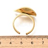 Irregular Geometric 304 Stainless Steel Open Cuff Rings for Women RJEW-R012-02G-3