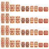100Pcs 5 Styles Plastic Hair Coil Cuffs FIND-SC0014-92-5