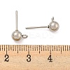 Non-Tarnish 304 Stainless Steel Stud Earring Findings LS-STAS-O004-10C-P-3
