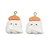 Halloween Opaque Resin Pendants LS-RESI-C062-02F-1