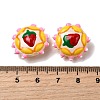 Baking Paint Glass Enamel Beads LAMP-K039-34M-4