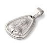 Non-Tarnish 304 Stainless Steel Pendants STAS-Z075-21P-2