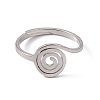 Non-Tarnish 201 Stainless Steel Vortex Adjustable Ring for Women RJEW-C045-07P-2