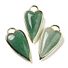 Natural Green Strawberry Quartz Pendants G-K347-01G-07-1